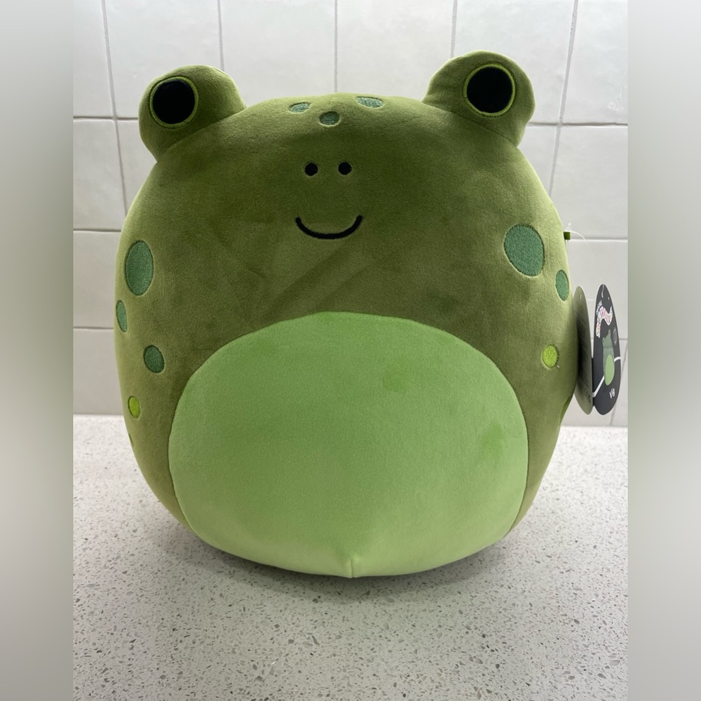12” Squishmallows Vig 🐸 the Green Tadpole Frog - Select Series NWT 🐸